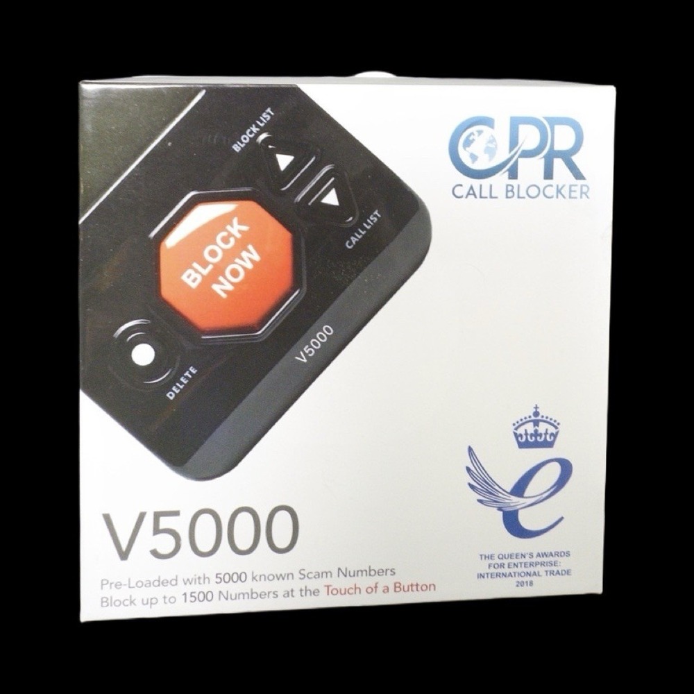 CPR V5000 Call Blocker for Landline Phones - Block Robocalls, Stop Spam Callers